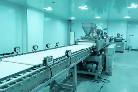 Trusscore extrusion and QC laboratory
